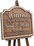 Personalized Timeless Arch Wedding Welcome Sign - Custom 3D Wood Arched Ceremony Entrance & Reception Board for Romantic Barn, Chapel or Backyard Venue - Multiple Sizes by AydansUniqueFinds