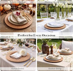 ChargeIt by Jay Rattan Charger Plates Hand Woven Round Harvest, 13" - 4 Set - Image 7
