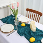 12 Pack Teal Cheesecloth Table Runner 23 x 120 Inch 10Ft - Image 3