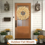 26 Inch Fall Wreaths for Front Door Large Full Autumn Wreath Outdoor Decor - Image 3