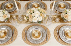 Natural Water Hyacinth Woven Placemats Set of 6, Straw Braided Rattan Placemats, Oval Woven Placemats, 12x16 Inches Plate Chargers Set, Non-Slip Heat Resistant Woven Chargers for Table - Image 7