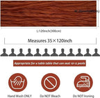 24 Pack Cheesecloth Table Runner, 35x120 Inch Terracotta Table Runners Rustic Burnt Orange Cheese Cloth Boho Gauze Semi Sheer Runner for Wedding Baby Shower Home Decor - Image 3