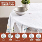 Maison d' Hermine Table Cloth Round Table Reusable 100% Cotton 63" Diameter - Image 4