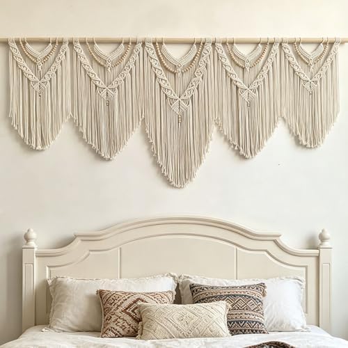 Achart Extra Large macrame wall hanging-71'' W x 32'' H -Boho Wall Decor by Achart