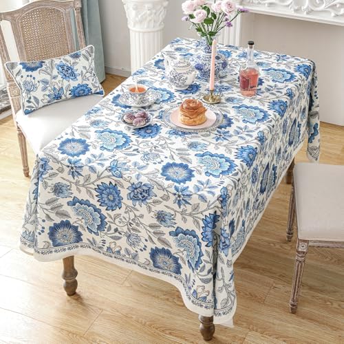 ISAENNE Designer French Rectangular Elegant Tablecloth,71"x55" - Image 3