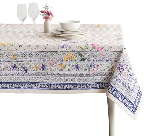 Maison d' Hermine Table Cloth Rectangle Table Reusable 100% Cotton 60"x90" by MaisondHermine