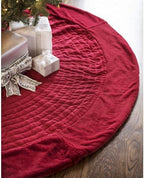 Balsam Hill Berkshire Christmas Cardinal Tree Skirt - Elegant Quilted Tree Base that Beautifully Conceals Your Stand and Enhances Your Holiday Decorating, Cardinal, 60" by BalsamHill