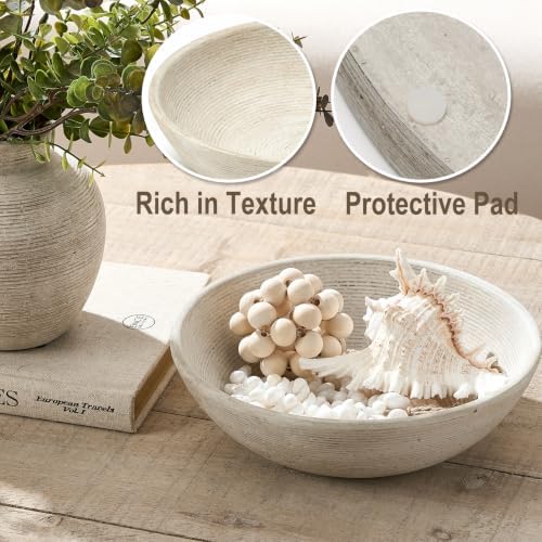 Vanselia Decorative Table Bowl Ceramic Trays Home Room Decor (10" Retro) - Image 4