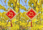 2 Pieces Vietnamese New Year Decorations Door/Window Stickers, Red Hanging Ornaments, Lunar New Year Home/Office Decorations (Different Designs)- Do Treo Trang Tri TET - Image 2
