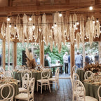Lyrow 60 Pack Pampas Grass Garland Boho Wedding Decor Ceiling Reed Flowers - Image 6