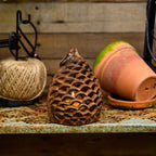 Sungmor Cast Iron Pinecone Candle Holder - Decorative Tealight Lantern - Image 6