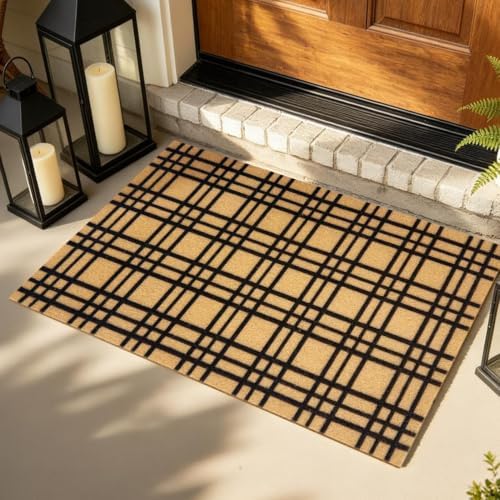 Front Door Mat, Non Slip Outside Entrance Welcome Mat 24"x36" by PKFEDR