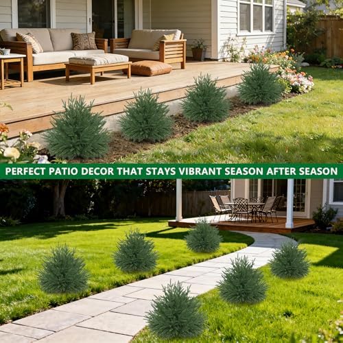 Artificial 2 Pack Norfolk Topiary Cedar Trees with Ground Spike - Image 5