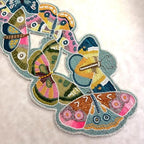 Enliven Handmade Table Runner, Floral Butterfly Beaded Runner, Multicolor, 13x36inch - Image 2