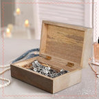 Mela Artisans Scallop Wood Box - Light Burnt Grey, 9x6 in - Image 5