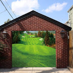 7x8ft Golf Course Garage Door Decorations Green Grass Spring Natural Scenery Golf Themed Backdrop Golf Banquet Decor Golf Sports Party Baby Shower Birthday Party Supplies Studio Props - Image 2