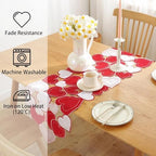 Valentines Day Decorations Table Runner Embroidered Red Pink Love Heart 86 Inches Long for Birthday, Wedding Anniversary, Marriage Proposals, Engagements, Romantic Events - Image 6