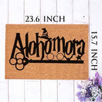 Funny Coir Doormat Alohomora Welcome Front Porch Patio Decor Doormat for The Entrance Way Indoor% Outdoor Personalized Rug with Heavy-Duty Non Slip Outdoor Coconut Coir Doormat 23.6 x 15.7inch - Image 3