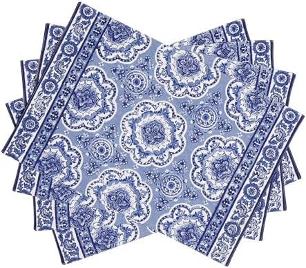 Maison d' Hermine Placemats Set of 4 Reusable 100% Cotton (13"x19") by MaisondHermine