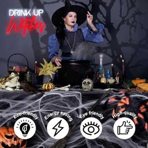 Drink Up Witches Neon Light Halloween Neon Sign for Bedroom Party Bar Decor - Image 3