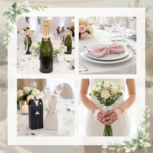 Suream Napkin Rings Set of 60, Silver Elegant Napkin Rings Bulk for Wedding Dinner Party Kitchen Table Setting Birthday Christmas Thanksgiving Decorations - Image 5