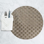 Restaurantware Round Brown Light Placemat, 15 in, 6 Pack - Image 3