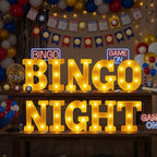 Honoson 10 Pcs Bingo Night Decorations Lights up Sign 6.42 Inch by Honoson