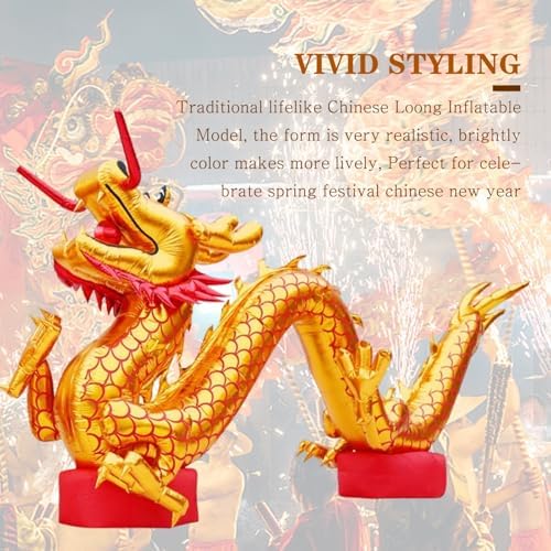 Inflatable Dragon Large Long Inflatable Dragon Decoration Outdoor Chinese New Year Decorations for Party Indoor Outdoor Christmas Garden Yard Decor(1pcs,8M) - Image 6