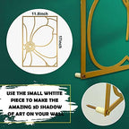 Glamativity 4 Pack Gold Wall Art, Flower Minimalist Single Line Art, Real Metal Nature Floral Abstract Wall Decor for Kitchen Bedroom Living Room - Image 4