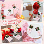 Wonderjune 50 Sets Mini Flower Thank You Gifts Bulk for Women, Mix Color - Image 6
