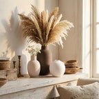 Ceramic Bud Vase Set of 3, Boho Farmhouse Flower Vases - Image 4