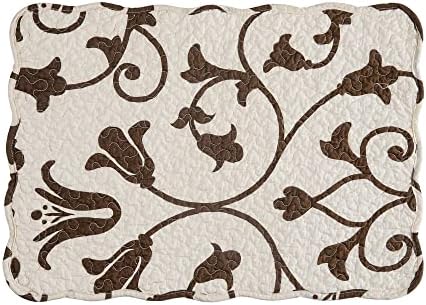 Sophia Vintage 100% Cotton Quilted Set of 6 Placemats 13" x 19" - Image 3