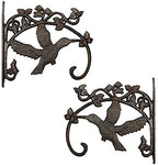 Sungmor Cast Iron Plant Hanger Wall Hooks - Hummingbird & 10.4 inch & 2PC by Sungmor