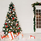 48Ft Christmas Wood Bead Garland Rustic Holiday Decor for Tree (Gold) - Image 6