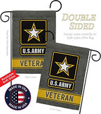 US Army Veteran Garden Flag - Set with Stand Armed Forces Rangers United State American Military Retire Official - House Decoration Banner Cemetery Yard Rememberance Veterans Day Gifts Made in USA - Image 3