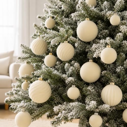 3.15In Velvet Ornaments for Christmas Tree,12Pcs Christmas Ornaments Set - Image 6