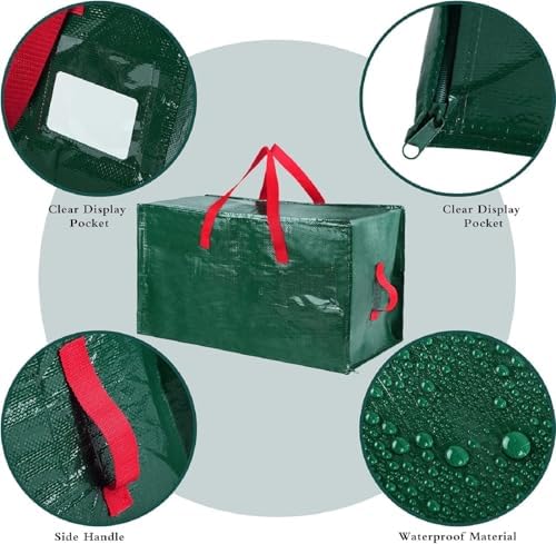 Shappy 6 Pcs Storage Bags, Green, 48 x 20",30 x 16",12 x 12" - Image 2