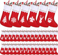 Zubebe 36 Pcs 15 Inch Felt Christmas Stockings Bulk, Mixed by Zubebe