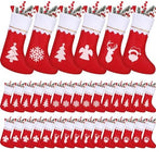 Zubebe 36 Pcs 15 Inch Felt Christmas Stockings Bulk, Mixed by Zubebe