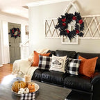 RECUTMS Artificial Black Garland Hanging Vine Artificial Red Floral Garland - Image 4