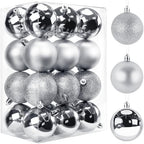 TranquilBliss Christmas Ball Ornaments, 24-Pack, 2.5-Inch, Sliver by Unknown