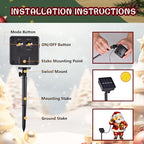 28x40 Solar Christmas Santa Garden Flag, Outdoor Decor - Image 5