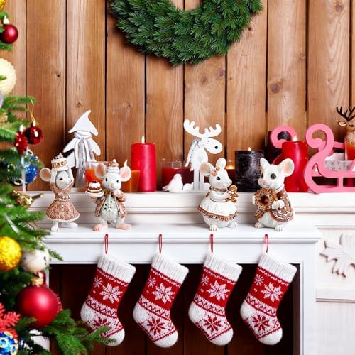 Thyle 4 Pcs Christmas Gingerbread House Decorations - Image 6