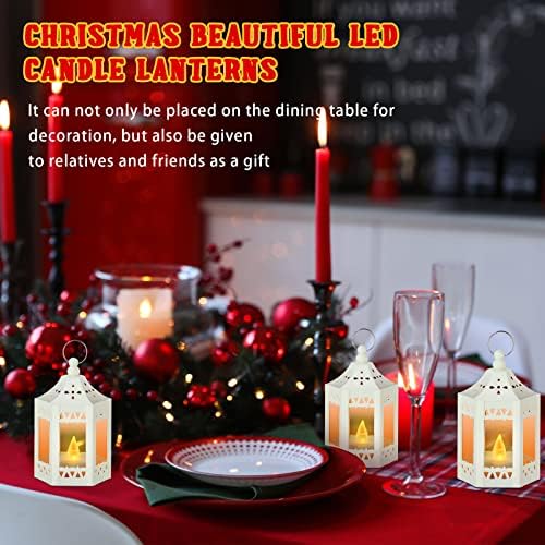 Hortsun 30 Pcs Mini Vintage Lantern Decorative 4.3 Inches,White - Image 5