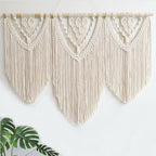 Achart Macrame Wall Hanging Large- Boho Wall Decor- large wall art- Wall Decor Living Room- Macrame Tapestry Boho Decor for Bedroom (Beige-C) - Image 4