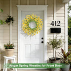 Artgar Front Door Wreath 26 Inch Spring/Summer Wreaths for Front Door - Image 4