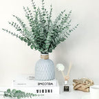 Canlierr 100 Pcs Faux Eucalyptus Stems Greenery Leaves Branch,Dark Green - Image 4