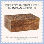 Mela Artisans Scallop Wood Box - Medium Burnt, XL - Image 4