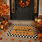 Tinideya 2 Pcs Home Sweet Home Layered Mat for Front Door - Image 5