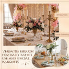 24 Pieces Napkin Rings Holders Handmade Round Mesh Heavy Duty Metal Napkin Rings Holder for Dinner Decoration Dining Table Parties Wedding Christmas (Gold) - Image 4